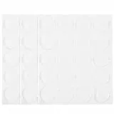 EXCEART Cabochons 25MM Epoxid Aufkleber: Runde Cabochon Aufkleber Epoxid Sticker Flache RüCkseite Glaskuppel FüR DIY Schmuckherstellung-60PCS