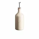 Emile Henry Ölflasche, Durchmesser 7 cm, 0,45 l Modern 7.5x7.5x17.5 cm Argilla