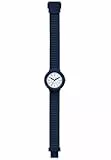 HIP HOP Armbanduhr Mann und Frau Numbers Collection quadrante Weiss e uhrarmband in silikon blau, Werk TIME JUST - 3H QUARZUHR