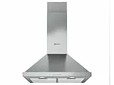 Bauknecht DBHPN 65 LM X/1 Dunstabzugshaube/Wand/ 60cm / Für Abluft- und Umluftbetrieb geeignet/LED / 1 leistungsstarker Lüftermotor, 3 Leistungsstufen/Energieeffizienzklasse D, Silber