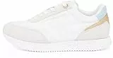 Tommy Hilfiger Damen Runner Sneaker Essential Sportlich, Mehrfarbig (White/Breezy Blue), 39