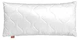sleepling 196765 extra pralles festes und Dickes Kopfkissen (600 gr. Füllmaterial) | Mikrofaser | Ökotex 100 | waschbar bis 60 Grad | Made in EU | 40 x 80 cm, weiß