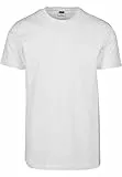 Urban Classics Herren T-Shirt Basic Tee einfarbig, Kurzarm, Farbe White, Größe L