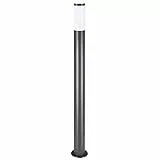 Monzana® Außenleuchte Edelstahl 100cm Groß IP44 Wetterfest Rostfrei E27 Außen Gartenleuchte Wegeleuchte Garten Beleuchtung Outdoor Modern Anthrazit