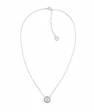 Tommy Hilfiger Jewelry Halskette mit Anhänger für Damen aus Edelstahl verziert mit einem Kristall - Erhältlich aus Rotgold oder Silber