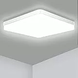 Ouyulong Deckenlampe Led 36W 6500K 4350LM Deckenleuchte Led für Deckenleuchte Wohnzimmer, Schlafzimmer, Küche, Badezimmer, Balkon, Esszimmer, Kaltweiß, Quadratisch Led Deckenlampe Ø23cm