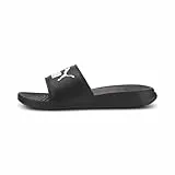 PUMA Popcat 20 Jr Slide Sandal, Black White, 38 EU