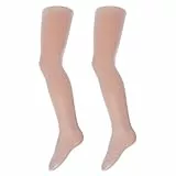 EWERS 2er-Pack Baby- & Kinderfeinstrumpfhosen, Doppelpack Feinstrumpfhosen für Mädchen, Microtouch Microfaser 40 DEN, MADE IN ITALY, Weiss, Größe 134-146