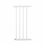 Safety 1st Easy Close Metal 28cm Gittererweiterung, kein Bohren, leicht montierbare Erweiterung zu Türschutzgitter, Erweiterung für Treppenschutzgitter ohne Bohren für Babygitter, Weiß