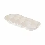 BUTLERS Schüssel 550ml 4er Set Suppenteller ATLANTIS Steinzeug Geschirr Suppenschüssel | Bowl Salatschale Teller tief Salatschüssel | Farbverlauf mit Boho-Stil | Mikrowellen- & spülmaschinenfest