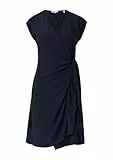 s.Oliver Kurzes Wickelkleid im Relaxed Fit aus Viskose Navy 42
