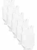 NEXT Baby Bodys aus Baumwolle mit Trägern, 5er-Pack Weiß 86-92