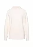 zero Damen Pullover strukturiert mit Stehkragen 40, Eggnog