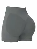 Sunzel Biker-Shorts mit hoher Taille für Damen, Bauchkontrolle, Scrunch Po, nahtlos, Workout-Shorts für Yoga, Laufen, Fitnessstudio, Storm Grey, Mittel