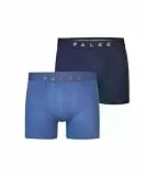 FALKE Herren Boxershorts Daily Comfort Boxer Colour Multipack M Bx Baumwolle atmungsaktiv 2 Stück, Mehrfarbig Blue Mix 0080, L