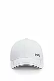 BOSS Herren Cap-1 Cap aus Baumwoll-Twill mit Kontrastdetails und Logo-Stickerei Weiß Stck