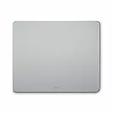 Hama Mauspad „Alu“, 22 x 0,3 x 18 cm (Maus Unterlage mit Aluminium Oberfläche, für eine präzise Maussteuerung, wasserfest, leicht zu reinigen, gummierte Unterseite) Silber