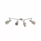 Lindby Strahler Ovelia (Modern) in Creme aus Metall (4 flammig, E27) - Deckenlampe Deckenleuchte Lampe Spot Flurleuchte