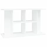 vidaXL Aquariumständer, Aquarium Unterschrank mit viel Stauraum, Aquarium Tisch mit stabiler Oberplatte, Aquariumschrank Aquarium Halter, Weiß Holzwerkstoff