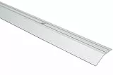 Effector Übergangsleiste zum Schrauben, 90 cm, 39x10 mm, Silber, Übergangsprofil Höhenausgleich, Eloxiertes Aluminium Winkelprofil, Gelocht, Abschlussprofil