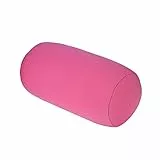 Fdit Runde Kissen Micro Mini Microbead Rückenkissen Rolle Dekokissen Reisen Zuhause Schlaf Nackenstütze Komfortabel(Rosa)