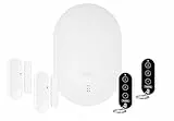 ABUS Funk-Alarmanlage Smartvest Pro - Set mit Alarmanlage, Öffungsmelder und Fernbedienung - Alarmanlage für Haus und Wohnung - Einbruchschutz mit Alarm auf Handy
