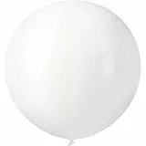 6 Stück Riesen Luftballons Schwarz, 36 Zoll Grosse Ballons Schwarzer XXL Riesenluftballon Latex Riesige Ballon Groß Luftballons Runde Balloons für Hochzeit Geburtstag Event Karnevals Deko (Weiß)