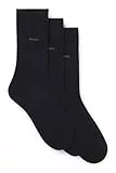 BOSS Herren 3P RS Uni CC Dreierpack mittelhohe Socken aus Stretch-Gewebe Dunkelblau 43-46