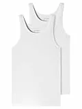 Schiesser Herren 95/5 organisch katoenen onderhemd met smalle bandjes Unterw sche, Weiß, XL EU