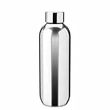 Stelton Thermosflasche Keep Cool - Thermo-Trinkflasche - Doppelwandige Isolierflasche - Moderner Design-Thermobecher für Wasser, heiße & kalte Getränke, Kaffee, Tee - 0,6 Liter, Steel