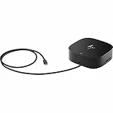 HP G5 Essential Dockingstation | Thunderbolt | USB 3.0 | 2X 1.4 DisplayPorts | HDMI 2.0 | Audio | RJ-45 | Schwarz inklusive 120W Netzteil - 5YH26AV#ABB