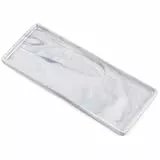 Keramik-Tabletts für Kosmetik, Schmuck, geeignet für die Organisation von Schminktischen und Badezimmern, Tabletts für Toilettenartikel usw. (grau-groß)
