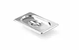 HENDI Gastronorm Deckel, geeignet für Gastronormbehälter, Chafing Dishes, Bain-marie, Backöfen, Gefrierschränke, temperaturbeständig von -40° bis 250°C, GN 1/9, 176x108mm, Edelstahl