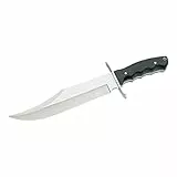 Herbertz Erwachsene Bowie-Messer, AISI 420, Klinge 25 cm, Pakkaholz, Lederscheide, Mehrfarbig, One Size, 102325