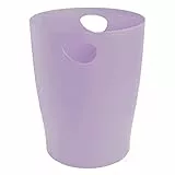 Exacompta 45364D ECOBIN Papierkorb Aquarel 15 Liter mit Griffen. Eleganter und robuster Papierkorb und Mülleimer im modernen Design Mauve