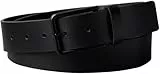 Calvin Klein Herren-Gürtel, warme Schnalle, glatt, 35 mm, LV04D7047G, Schwarz (Schwarz/Mattschwarz), 100, Schwarz (Schwarz/Mattschwarz), 33 EU