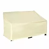 Outsunny Schutzhülle Gartenmöbel Wasserdichte Plane 140L x 84l x 56/94H cm Oxford High Density 600D Beige