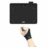 UGEE S640 Grafiktablett für PC, Dital Zeichentablett mit Stift 8192 Druckempfindlichkeit 10 Express-Tasten Stifttablett kompatibel mit Windows Mac Linux Android