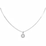 GUESS Damen-Kette Edelstahl Zirkonia One Size, Silber 32023470