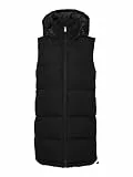 NOISY MAY NMAurora Hood Vest Frauen Weste schwarz S 100% Polyester Basics, Casual Wear, Streetwear