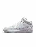 Nike Mens Court Vision MID Basketball Shoe, White, 44 EU
