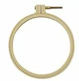 LAMXD 4 Größen rund Stickrahmen-Set,Embroidery Hoop, stickrahmen klein,Embroidery Ring,Kunststoff, Kreis, Kreuzstich, Ringe für Heimwerker, Basteln, Nähen, inklusive 16 Nähnadeln mit goldenem Öhr