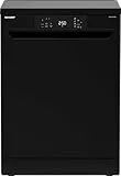 Sharp QW-NA1CF47DB-DE Freistehender Geschirrspüler 60cm / D / 13 Maßgedecke / 4 Programme mit Intensivprogramm/Halbe Beladung/Startzeitvorwahl/AquaStop/Schwarz