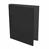 Idena 224334 - Ringbuch DIN A4, aus PP, 2 Ringe, 35 mm Rückenbreite, transluzent schwarz, 1 Stück