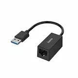 Hama 200325 Netzwerk-Adapter USB-Stecker - LAN/Ethernet-Buchse, Gigabit Ethernet