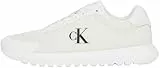 Calvin Klein Herren Runner Sneaker Eva Mesh mit Logo, Weiß (Triple Bright White), 44
