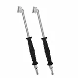 ULTECHNOVO 2stücke Handkurbel Luftpumpenzubehör Mit Flexiblem Reifendruckventilanschluss Geeignet Für Auto Motorrad Fahrrad Und Lkw Strapazierfähige Ventilschlauchdüse Für Effizientes Reifena