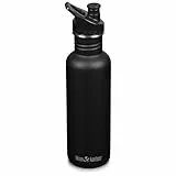 Klean Kanteen Unisex – Erwachsene Klean Kanteen-1008439 Flasche, Black, One Size, Schwarz