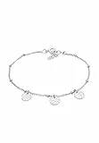 Elli Armband Damen Plättchen Anhänger Fein aus 925 Sterling Silber