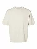 SELECTED HOMME Male T-Shirt Oversized Kurzarm
